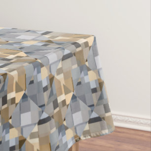 Brown/Blue Trendy Pattern Tablecloth