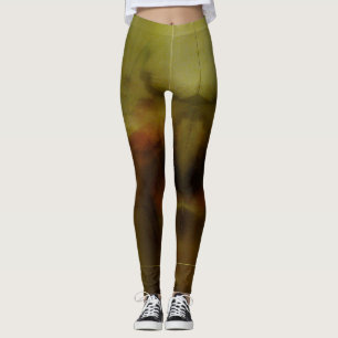 Brown Blur Background Leggings