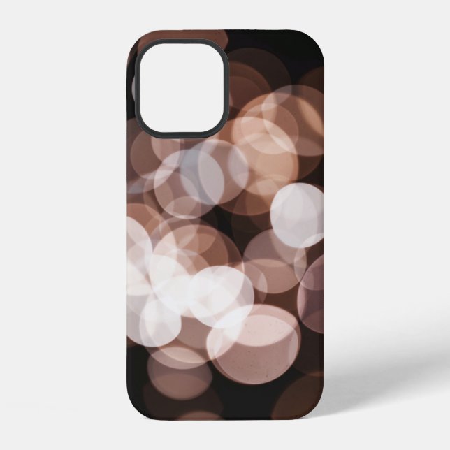 Brown bokeh lights iPhone case (Back)