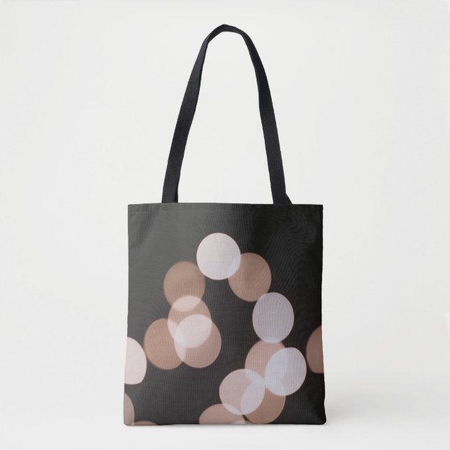 Brown bokeh lights tote bag (Front)