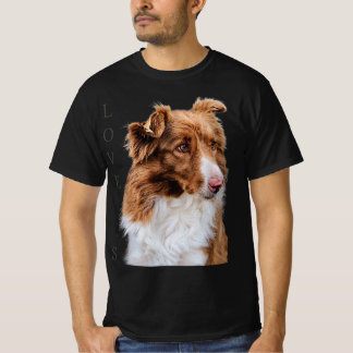 Brown Border Collie Dog For Dog Lovers T-Shirt