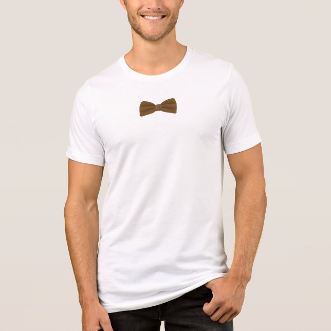 Brown Bow Tie Tri-Blend Shirt (Front)
