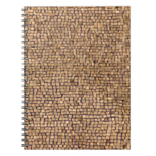 Brown brick block notebook