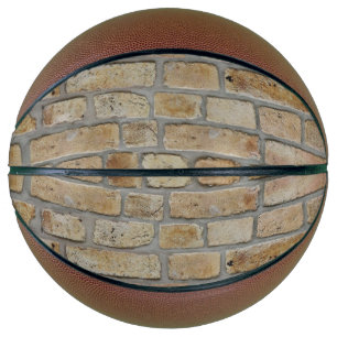 Brown Brick Wall A Novelty Design Basketball