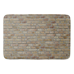 Brown Brick Wall A Novelty Design  Bath Mat
