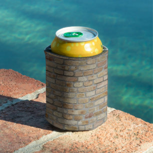 Brown Brick Wall A Novelty Design Can Cooler
