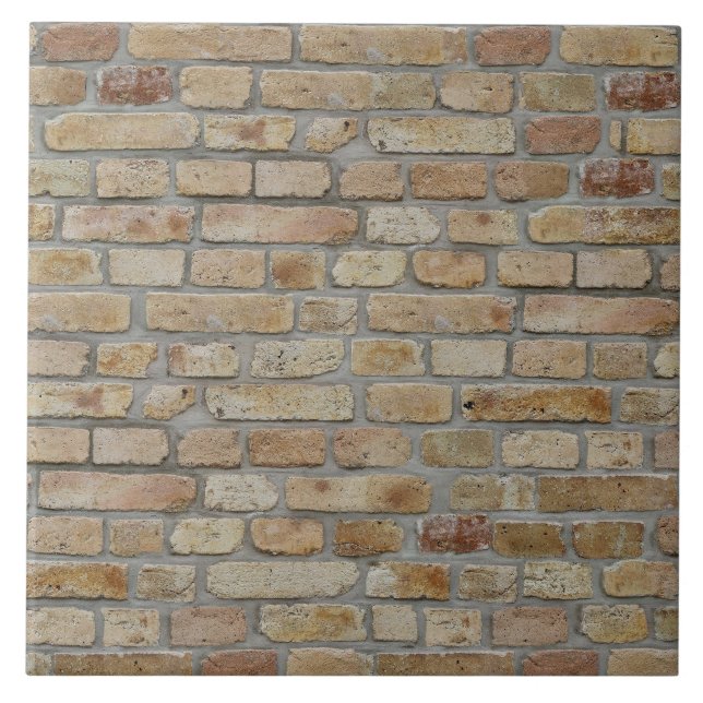 Brown Brick Wall A Novelty Design  Ceramic Tile (Front)