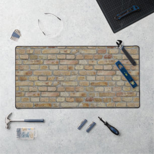 Brown Brick Wall A Novelty Design Desk Mat