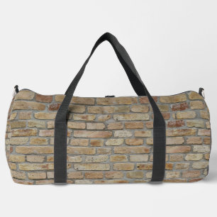 Brown Brick Wall A Novelty Design  Duffle Bag