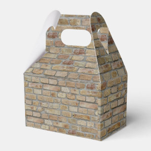 Brown Brick Wall A Novelty Design Favour Box