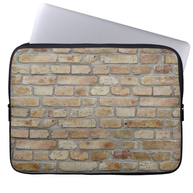 Brown Brick Wall A Novelty Design  Laptop Sleeve (Front)