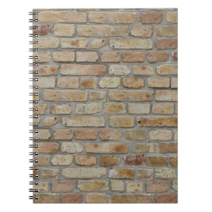 Brown Brick Wall A Novelty Design  Notebook