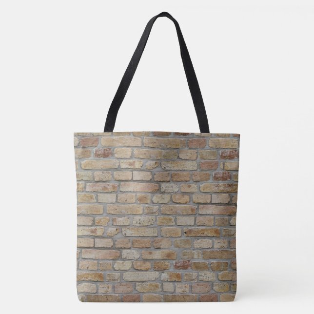 Brown Brick Wall A Novelty Design  Tote Bag (Front)