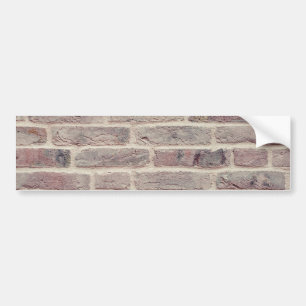 Brown Brick Wall Bumper Sticker