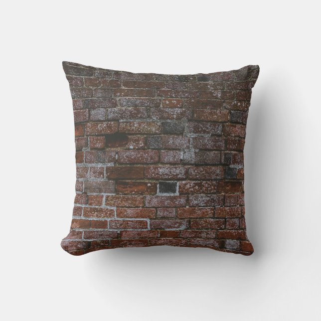 Brown brick wall cushion (Front)