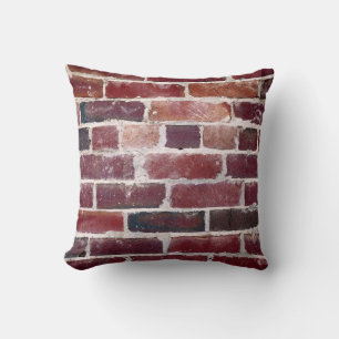 Brown brick wall cushion