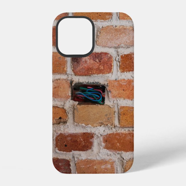 Brown brick wall iPhone case (Back)