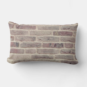 Brown Brick Wall Lumbar Cushion