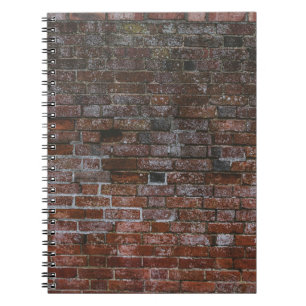 Brown brick wall notebook