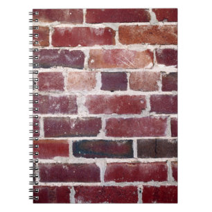 Brown brick wall notebook