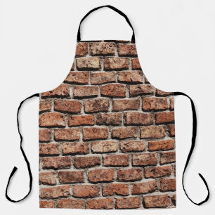 Brown brick wall on daylight apron