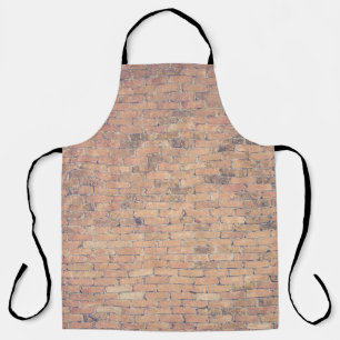 Brown brick wall photography apron