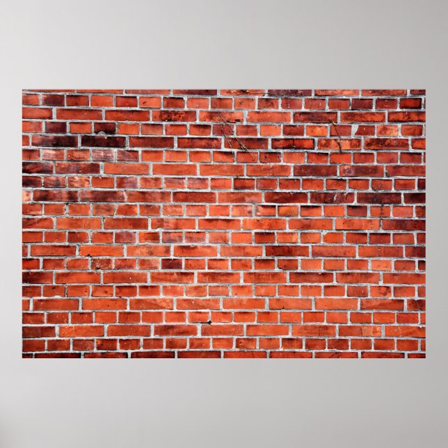 Brown brick wall poster (Front)