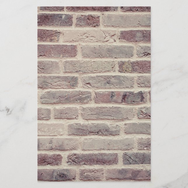 Brown Brick Wall Stationery (Front)