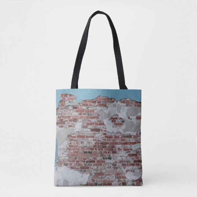 Brown brick wall tote bag (Front)