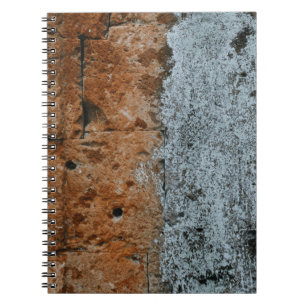 Brown bricked wall notebook