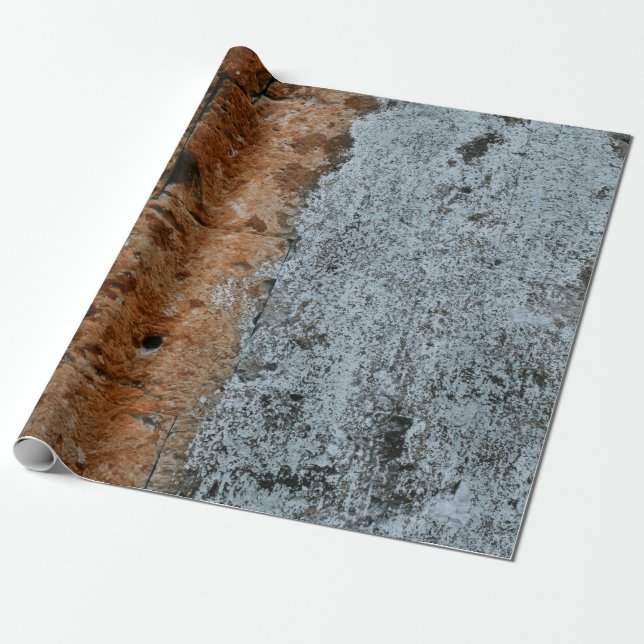 Brown bricked wall wrapping paper (Unrolled)