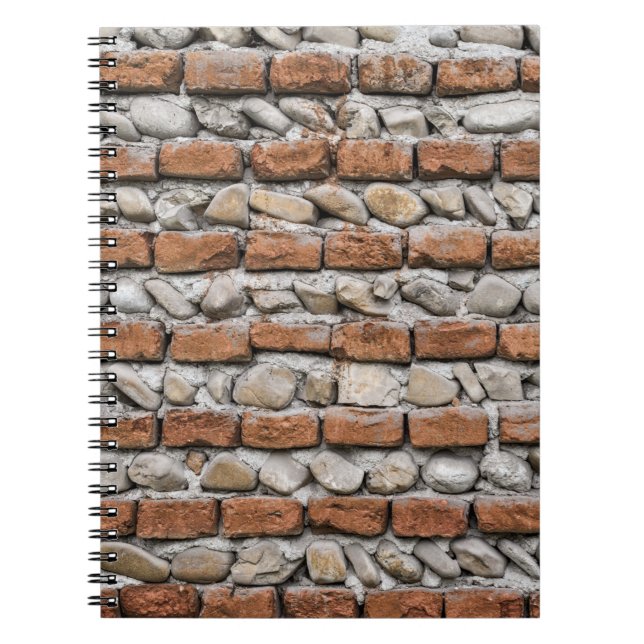 Brown bricks wall notebook (Front)
