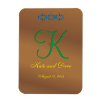 Brown Bronze Pecan 3d Monogram