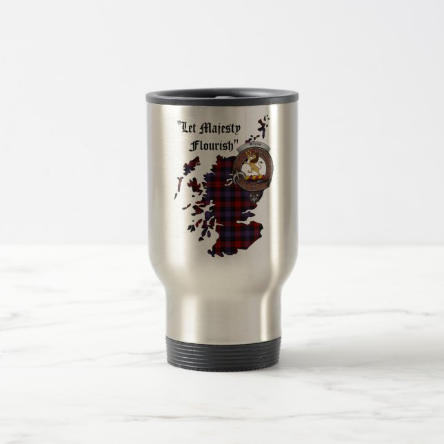 Brown/Broun Clan Badge Travel Mug (Center)