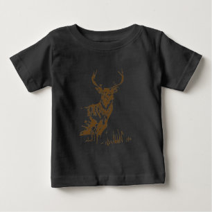 Brown buck artistic sketch baby T-Shirt