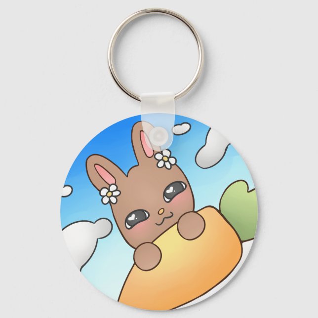 Brown Bunny Key Ring (Front)