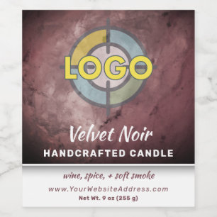 Brown Burgundy Marble Velvet Noir Product Label