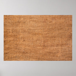 Brown burlap cloth background or sack cloth poster