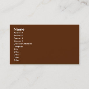 Brown Business Card