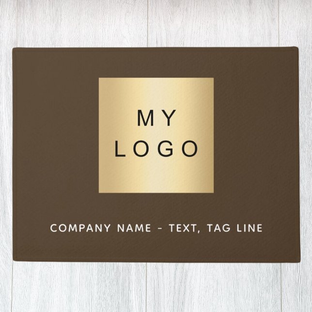 Brown business logo doormat (Creator Uploaded)