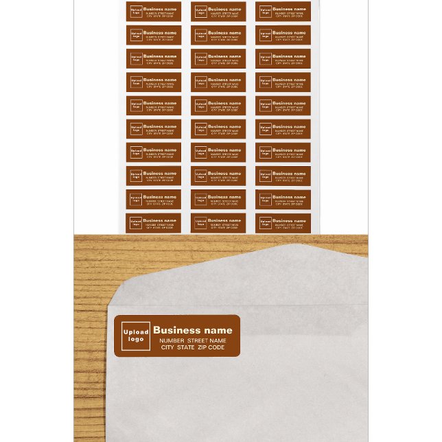 Brown Business Return Address Labels (Creator Uploaded)
