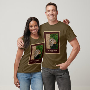 Brown Butterfly On Tree Personalised T-Shirt