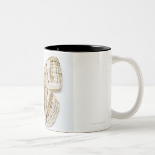 Brown Butterfly, overhead view Two-Tone Coffee Mug