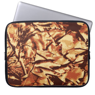 Brown Camo Camouflage Gifts for Hunters Laptop Sleeve