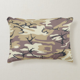 Brown Camo Decorative Cushion
