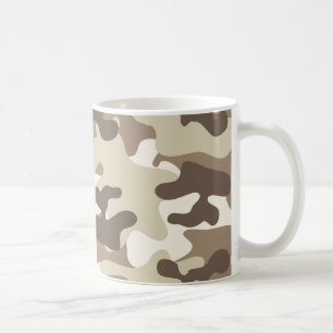 Brown Camo Design Coffee Mug
