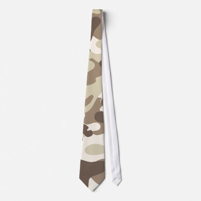 Brown Camo Design Tie (Front)