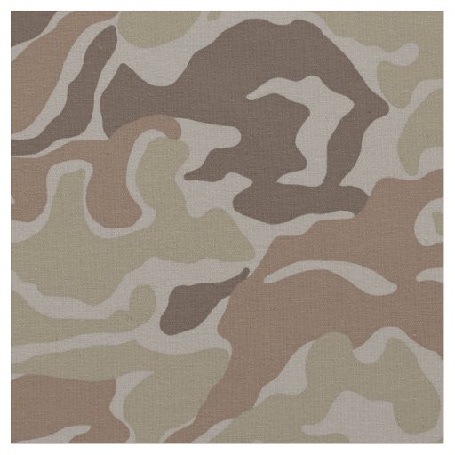 Brown Camo Military Fabric | Zazzle