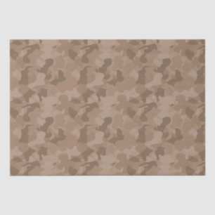 Brown camo pattern baby boy tissue paper