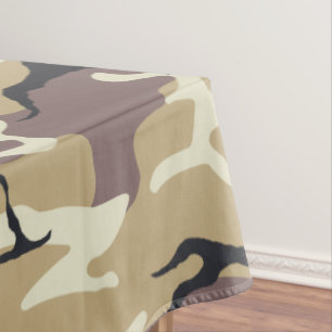 Brown Camo Tablecloth